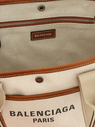 Beige Leather Tote Bag