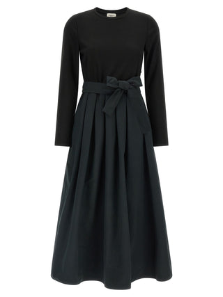 Black Viscose Long Dress