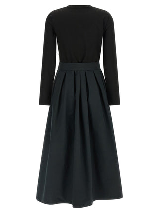 Black Viscose Long Dress