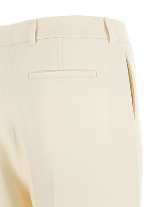 White Virgin Wool Dress Pants