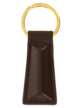 Brown Calfskin Keychain