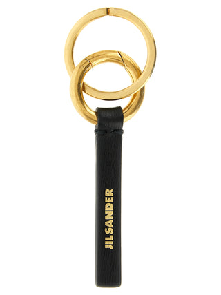 Black Calfskin Keychain