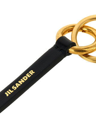 Black Calfskin Keychain