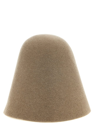 Beige Merino Wool Hat