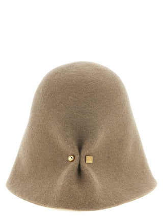 Beige Merino Wool Hat
