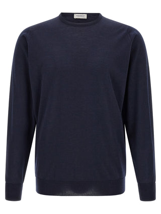 Blue Merino Wool Cardigan