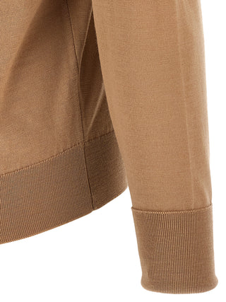 Beige Merino Wool Polo Shirt
