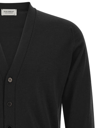 Black Merino Wool Cardigan