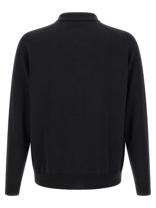Black Merino Wool Blouse