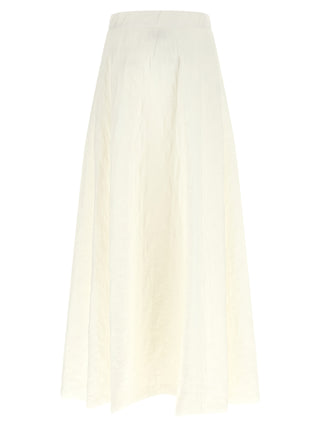 White Polyamide Mini Skirt