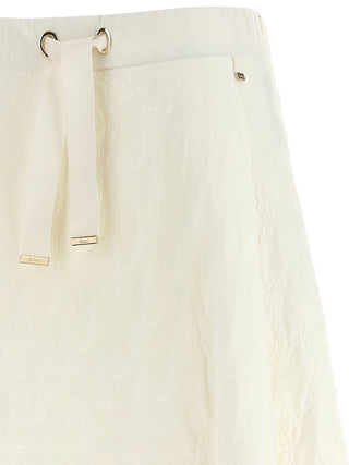 White Polyamide Mini Skirt