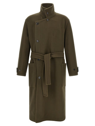 Bicolor Wool Coat