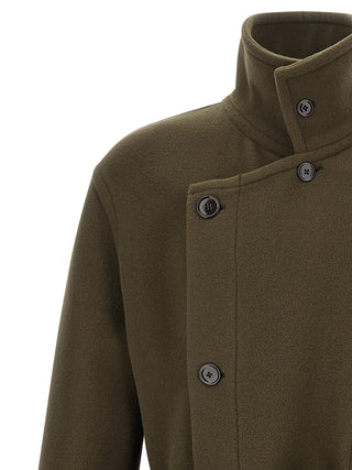 Bicolor Wool Coat