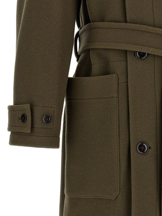 Bicolor Wool Coat