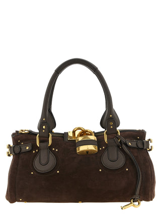 Brown Calfskin Shoulder Bag