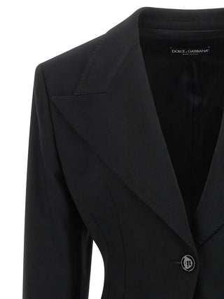 Black Virgin Wool Blazer