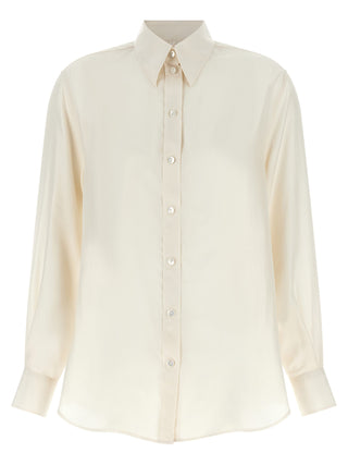 White Silk Blouse