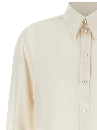 White Silk Blouse