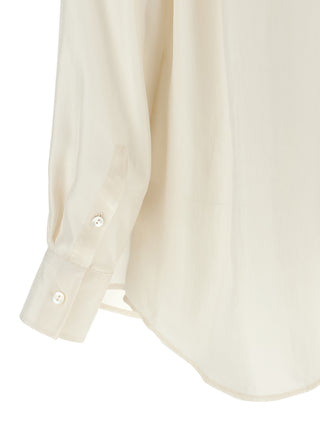 White Silk Blouse