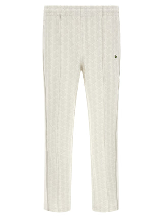 White Polyester Joggers (Workout Pants)