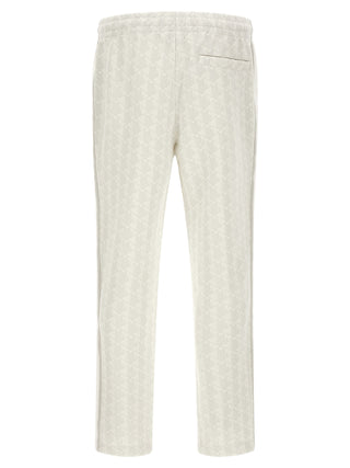 White Polyester Joggers (Workout Pants)