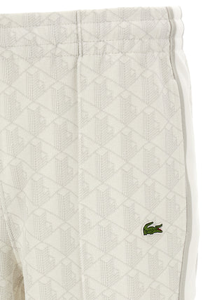 White Polyester Joggers (Workout Pants)