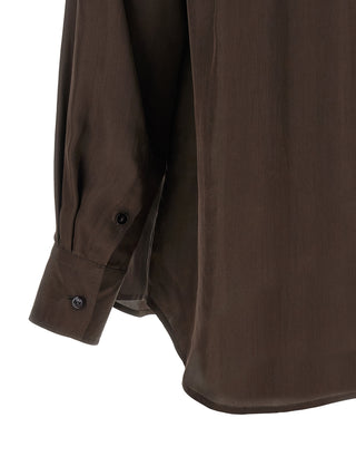 Brown Silk Blouse