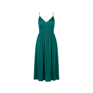 Bicolor Polyester Long Dress