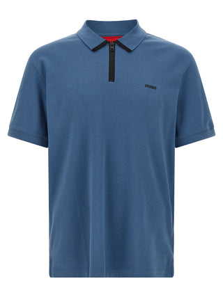 Blue Cotton Polo Shirt