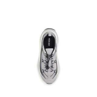 Gray Polyester Athletic Sneakers