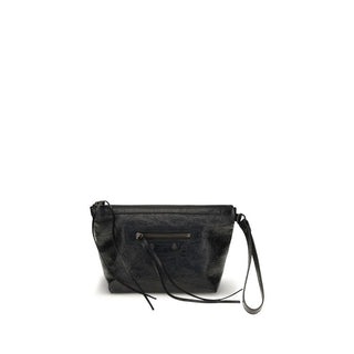 Black Calf Leather Bos Taurus Clutch Bag