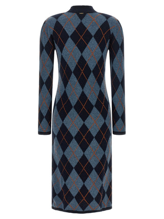 Orange Viscose Casual Dress