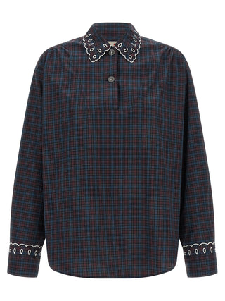 Blue Cotton Blouse