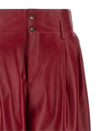 Red Leather Pants