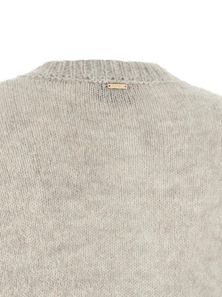 Gray Polyamide Cardigan
