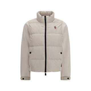 Beige Polyester Full-Length Jacket