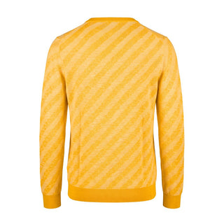 Orange Linen Men Sweater