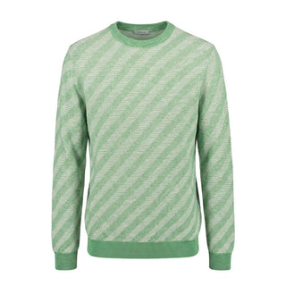 Green Linen Men Sweater