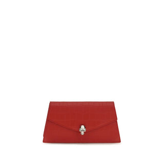 Red Calf Leather Bos Taurus Clutch Bag