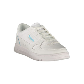 White Polyurethane Women Sneaker