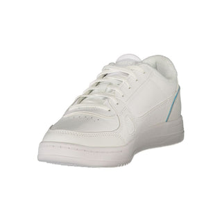 White Polyurethane Women Sneaker