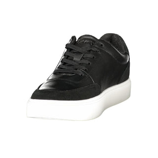 Black Polyurethane Men's Sneaker