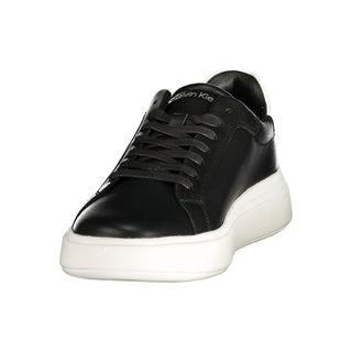 Black Leather Men's Sneaker