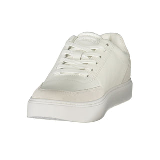 White Polyurethane Men's Sneaker