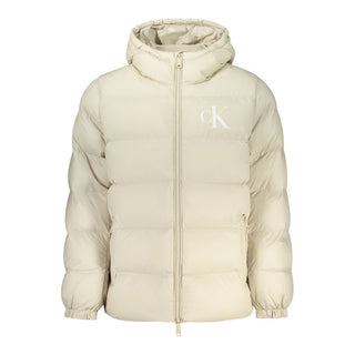Beige Polyamide Shell Jacket