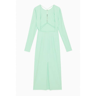 Green Polyamide Casual Dress