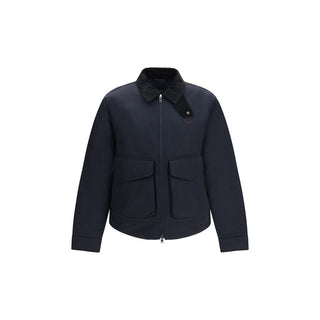 Blue Recycled Polyamide Full-Length Jacket