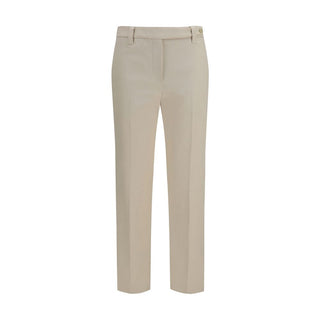 Beige Cotton Dress Pants