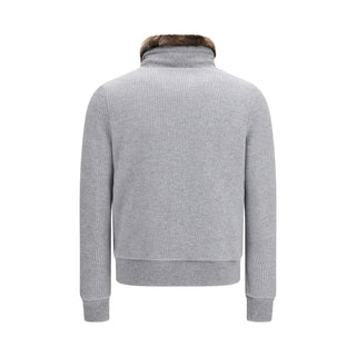 Gray Goose Down Full-Length Jacket