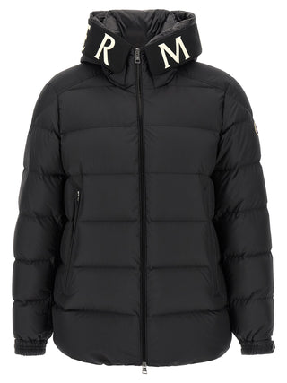 Black Polyester Full-Length Jacket